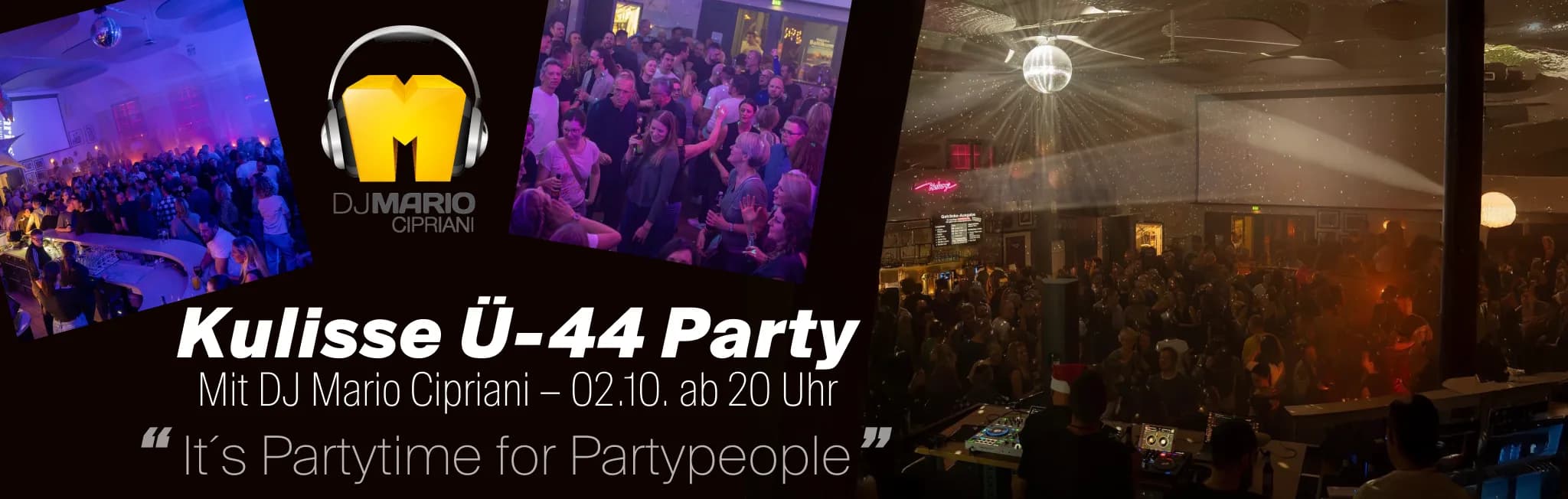 Tanzende Gäste bei einer DJ-Mario-Party in der Kulisse Ettlingen