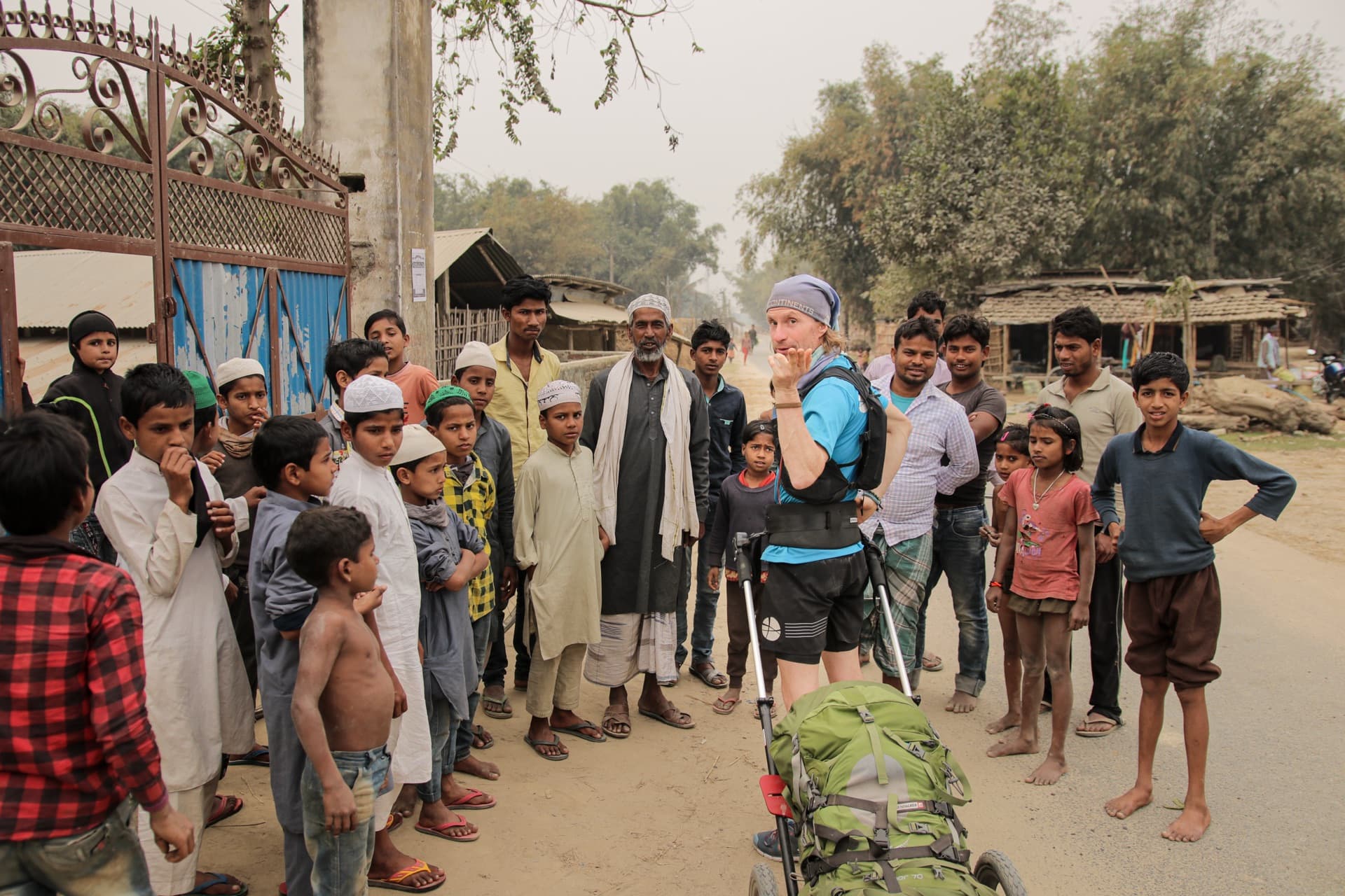 Begegnung auf Norman Büchers Weg durch Indien