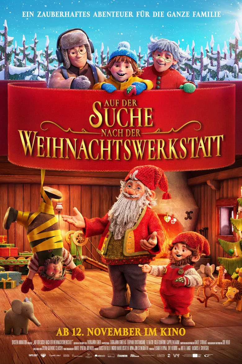 Plakat: Auf der Suche nach der Weihnachtswerkstatt